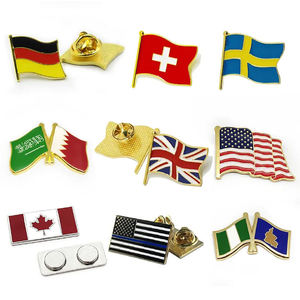 Épinglette magnétique double drapeau Émirats Arabes Unis Iran Irlande Australie Brunei Maçonnique Kurdistan Mexique Australie Argentine Arabie Saoudite Philippines États-Unis - Product Image 1