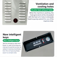 Machine d'emballage sous vide automatique électrique commerciale de type au sol DZ-500/2E en acier inoxydable pour sachets en aluminium