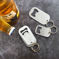 Logo personnalisé Sublimation Acier Inoxydable Cocktail Bière Décapsuleur Porte-clés Décapsuleur