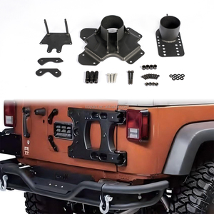 Protección Bisagras Jeep Negro Cubiertas Bisagra Vidrio Jeep Wrangler JK 2007-2018 - Negro 2 Unidades Bisagra Cristal Jeep Negro