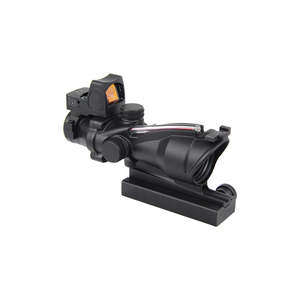 Mira telescópica Luger 4x32 ACOG con aumento 4X, retícula roja/verde, accesorios de caza, mira láser de 11mm/20mm, mira láser <span class=keywords><strong>para</strong></span> caza - Product Image 5