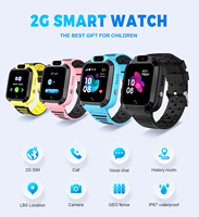 Jam Tangan Pintar Anak Q16S 2G Kartu SIM Panggilan Darurat SOS Pelacak Lokasi LBS Obrolan Suara Tahan Air IP67 Smartwatch Anak