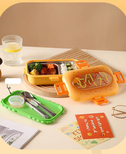 Boîte à lunch au design créatif et mignon, avec fermeture à boucle de sécurité, structure durable et compacte, facile à transporter. - Product Image 2