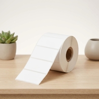 Étiquette autocollante imperméable 50*30mm vierge pour emballage, papier thermique direct pour codes-barres