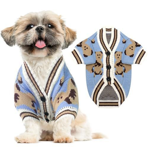 Maglione <span class=keywords><strong>per</strong></span> Cani con Orecchie da Orso, Morbido Cappotto Lavorato a Maglia <span class=keywords><strong>per</strong></span> Autunno e Inverno, Adatto <span class=keywords><strong>per</strong></span> Cuccioli di Taglia Piccola e Media - Product Image 1