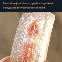 Jabón Artesanal Purificador, Talismán Contra el Mal, Adorno de Limpieza Energética, Patrón de Nubes Tradicional, Regalo Espiritual
