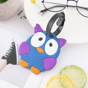 Étiquette de bagage personnalisée en silicone souple et PVC, motif animal 3D 2D, accessoires de voyage, étiquette de bagage imperméable et durable, dessin animé pour enfants - Product Image 5