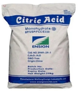 Ácido Cítrico en Polvo al Por Mayor, Precio al Por Mayor, Grado Alimenticio 99%, Ácido Cítrico Monohidrato para Aditivos Alimentarios - Product Image 1