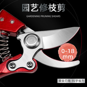 Nice Pruning Shears Stainless Steel 53mm Blade 10-20mm <b>Trimming</b> Diameter Garden Orchard Use - Product Image 2
