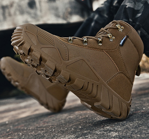 DFA34 AS33 39-47 <b>Hiking</b> Ankle <b>Boots</b> Black Brown Khaki Camouflage Customized Looking for Distributor Coffee Brown Black Khaki - Product Image 4