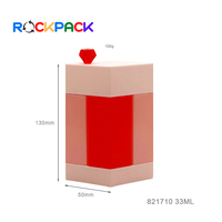 Set de Viaje 4 en 1, Diseño Especial Rosa, Botellas de Plástico Portátiles para Cosméticos, Crema y Cuidado de la Piel