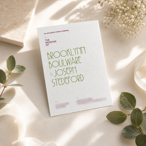 Suite d'invitations de <span class=keywords><strong>mariage</strong></span> personnalisées au design Art Déco minimaliste avec carte RSVP, insert d'informations et ensemble d'enveloppes assorties - Product Image 2