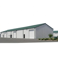 Entrepôt logistique préfabriqué en structure métallique, atelier, bâtiment industriel, bâtiment commercial, entrepôt en structure métallique