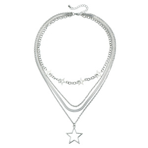 Jewelry INS Sweet Cool Girl Style Five-Pointed Snake Clavicle Personality Creative Star Chain Necklace - Product Image 5
