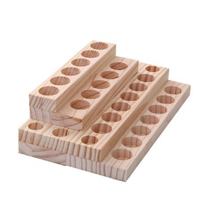 Estante de madera para almacenamiento de aceites esenciales, organizador de escritorio de 4 niveles para exhibir botellas de cosméticos - Product Image 5