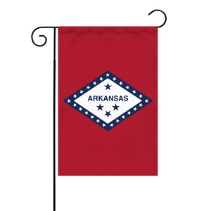 High Quality Micsan Custom Garden Flag 12x18 Double Sided Polyester Waterproof American Arkansas Diamond Star Country Flags - Product Image 1