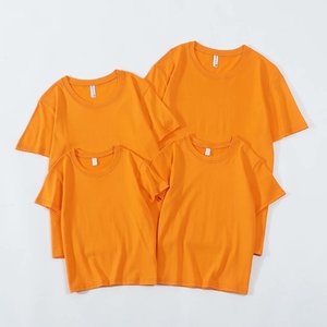 T-shirts publicitaires en coton peigné à col rond, uniformes de travail d'équipe, coupe ample à manches courtes, avec logo imprimé - Product Image 1