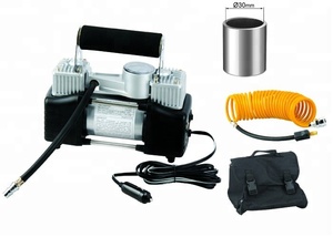 Pompe à <span class=keywords><strong>air</strong></span> en plastique monocylindre haute puissance <span class=keywords><strong>avec</strong></span> moniteur de pression des pneus pour pneus de voiture - Portable 12V - Product Image 5