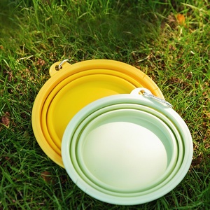 Vajilla portátil plegable de silicona de tamaño pequeño para perros, cuenco de sujeción para uso al aire libre para mascotas - Product Image 4