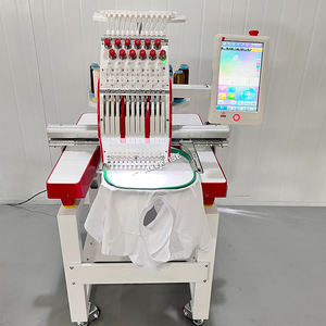 Mesin jahit kecepatan tinggi otomatis harga pabrik mesin bordir topi terkomputerisasi kaus datar fungsi bordir - Product Image 5