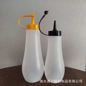 New O-type <b>squeeze</b> <b>bottle</b> with PE nozzle for ketchup, honey, cream, salad dressing, and oyster sauce. - Product Image 3