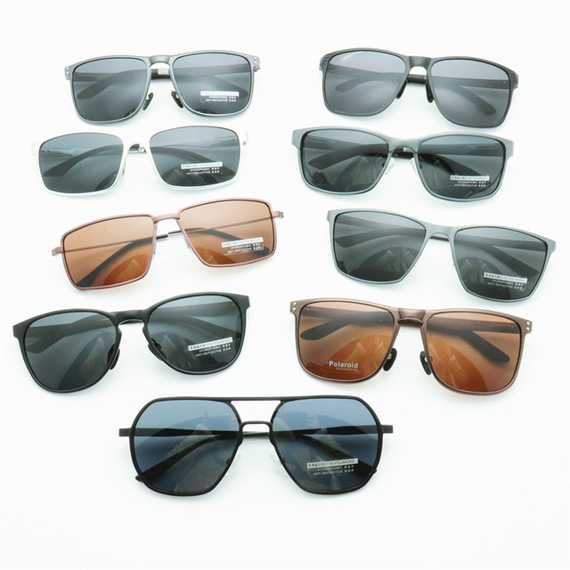 Wholesale Assorted Men's Sports Aluminum Magnesium Polarized Sunglasses Cycling Glasses Half Frame Polarized Driving Glasses