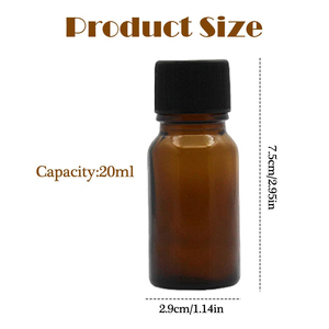 Clear Amber Glass <b>Dropper</b> <b>Bottle</b> for Essential Oils 30ml/50ml/10ml Square Shape for Packaging Infusions and Screen Printing - Product Image 2