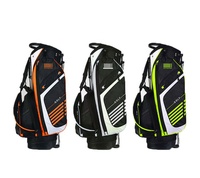 Bolsa de soporte de golf con logotipo personalizado impermeable de nailon OEM más vendida, peso ligero, precio de fábrica