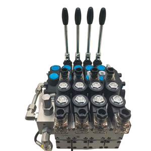 วาล์วควบคุมทิศทางไฮดรอลิกแบบแยกส่วน DCV60DY 60 ลิตร/นาที 4 ช่อง แบบแมนนวลและอิเล็กโทรไฮดรอลิก ตัวจ่ายไฮดรอลิก - Product Image 1