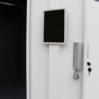Gratis berdiri loker logam Modern 3 pintu bi-warna kabinet arsip baja untuk rumah kantor sekolah Universitas Rumah Sakit