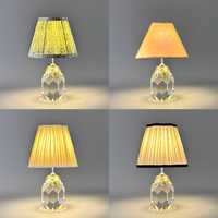 Lampe de table LED en cristal moderne, flexible, réglable, avec commande tactile, rechargeable par batterie, sans fil