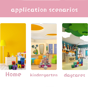 PU Vải Bọt Xây Dựng Khối Với Bảng Chữ Cái Số Hình Dạng Và Từ Cho Trẻ Em Chơi Trong Nhà - Product Image 4