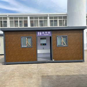 Toilettes portables en panneaux sandwich, modernes, écologiques, pour attractions touristiques, toilettes publiques extérieures - Product Image 1