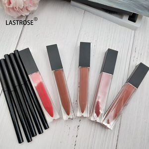Grosir Kit bibir <span class=keywords><strong>2</strong></span> in 1 kit lipliner lipstik kosmetik rias tahan air set lipliner lipstik cair vegan matte tahan lama - Product Image 3
