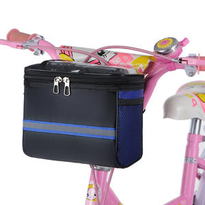 Sac de guidon de vélo pour enfants, pochette avant en toile bleue avec écran tactile, pour 5-7 ans - Product Image 2