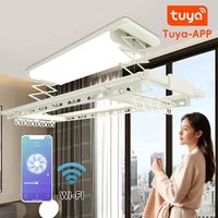 Séchoir à linge électronique LED pliable intelligent 35 kg avec chauffage et étagère à vêtements pour une utilisation moderne en intérieur (cuisine) et en extérieur