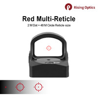 Optik Red Dot Sight 1X24mm 2 MO Reflex Sight Lensa Berlapis Multi Sepenuhnya Tahan Guncangan Tekanan Tinggi IPX7 Tahan Air Teropong Berburu