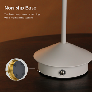 Lampade da Tavolo LED Ricaricabili Moderne, Luci Notturne Wireless con Dimmer Touch, Piccole Lampade da Tavolo in Metallo di Lusso per Ristoranti - Product Image 6