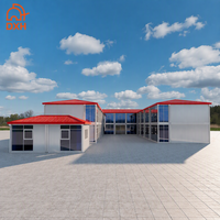Bureau de chantier modulaire préfabriqué en conteneur à deux étages de 20 pieds avec structure en acier, personnalisable
