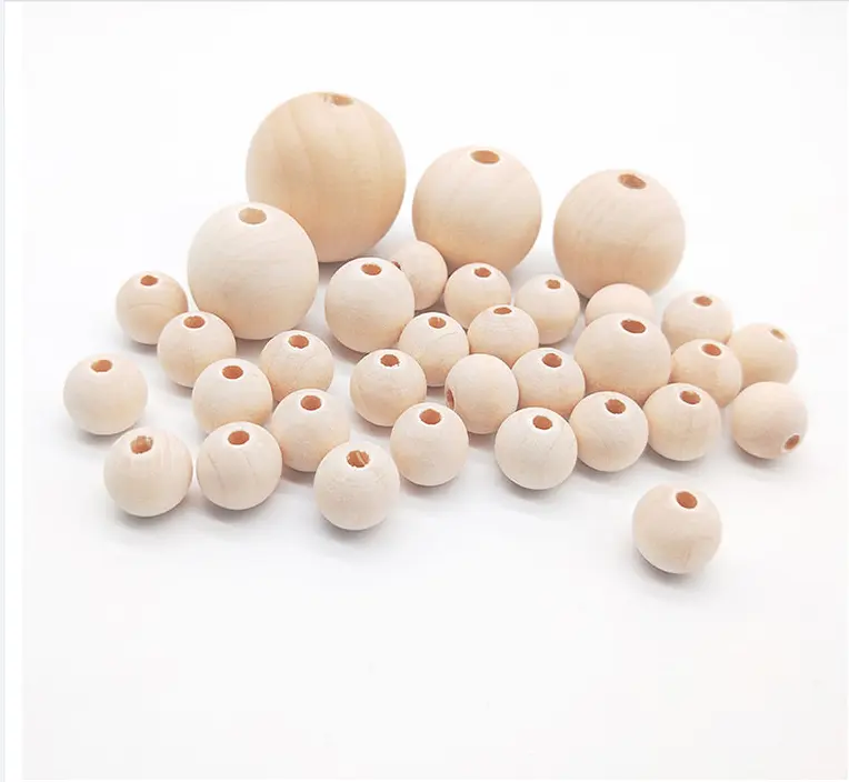 Painted Round Wooden DIY Craft Production Project Large Hole Wooden Spacer Beads for Kids and Adult Jewelry Making Supplies 730pcs 10mm Assorted Color Wooden Beads 