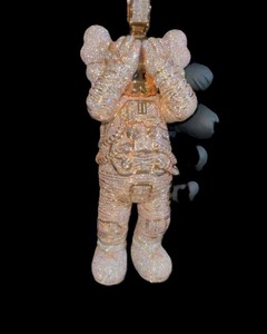 Colgante de Moissanita VVS con Diseño de Dibujos Animados, Estilo Hip Hop Bling, Joyería para Raperos, Colgante de Diamante de Moissanita con Diseño de Dibujos Animados - Product Image 5