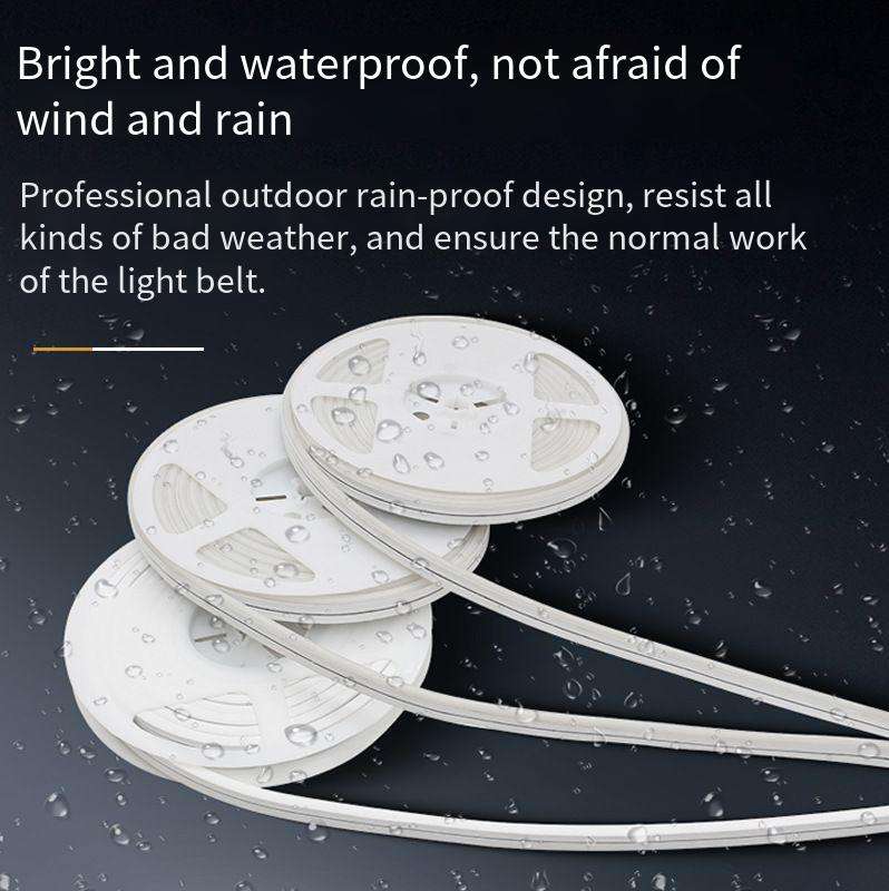 12V RGBIC Soft Silicone LED Neon Light Strip 5m Flexible Colorful Outdoor Waterproof Advertising Set Low Voltage for Low-Light