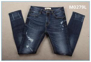 Tela vaquera elástica de algodón azul profundo de 11 onzas - Product Image 6