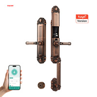 Serrure de porte intelligente YAGU Villa, étanche IP65, empreinte digitale, mot de passe, clé, serrure de luxe avec application Tuya, serrure de porte d'entrée