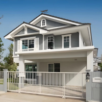 Edificios modernos con estructura de marco de acero para villas residenciales y uso comercial con opciones de diseño arquitectónico personalizado