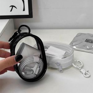 Custom Mini Clear Pouch Keyring Portable Zipper PVC <b>Anime</b> Figure Display Bag with Key Chain - Product Image 6