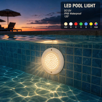 Mini Unterwasser-Poolleuchten Eingebaute Harzgefüllte LED-Poollampe für Spa-Pool-Wasserspiele IP68 DC12V 6W 10W