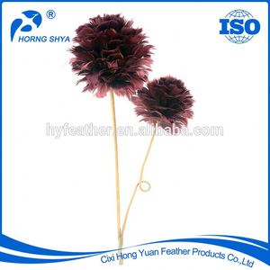 Bola de Navidad de plumas de ganso naranja para adorno de árbol de Navidad festivo otoño boda decoración fiesta vacaciones regalo artesanía suministro - Product Image 3
