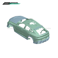 Aulena Dry Carbon Front Splitter Juego de entrada de aire frontal Falda lateral Alerón trasero para maletero Coche Parachoques trasero Alas Kit de carrocería para BMW X6