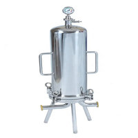 Excellent filtre sanitaire en acier inoxydable 304 316L de 20 pouces à cinq cartouches, machine de filtration d'huile de coco, nouveau débit de 5000 L/H